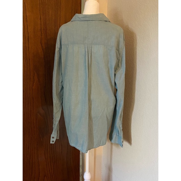 Light Blue Horny Toad Button-Up Shirt - Picture 4 of 9